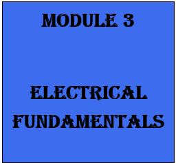  MODULE 3. ELECTRICAL FUNDAMENTALS